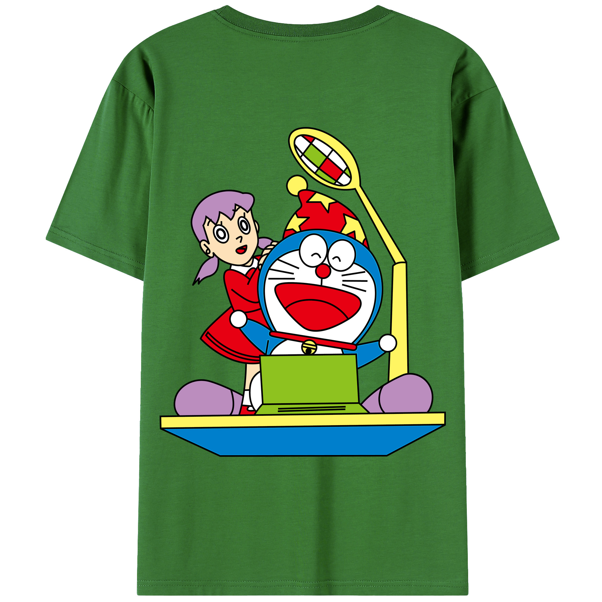 （画像用） ドラえもん みなもと しずか Doraemon Shizuka Minamoto レディース半袖Tシャツ(バックプリント)